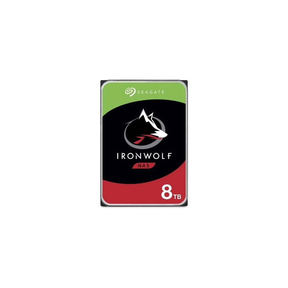 Disco Duro Seagate IronWolf NAS ST8000VN004 8TB/ 3.5'/ SATA III/ 256MB | HDD