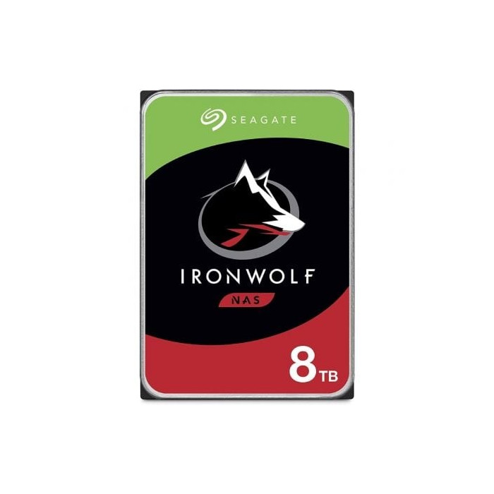 Disco Duro Seagate IronWolf NAS ST8000VN004 8TB/ 3.5'/ SATA III/ 256MB | HDD