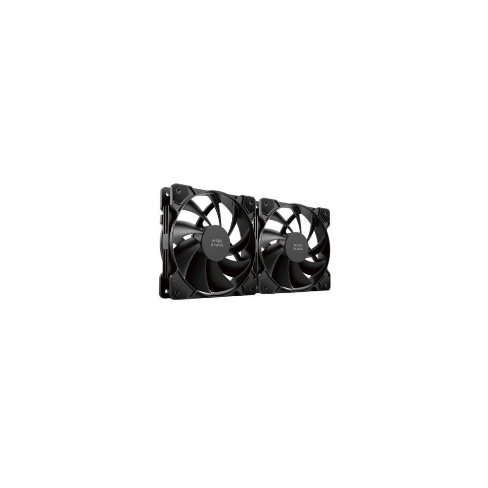 Pack 2 Ventiladores Mars Gaming MF-PWMX2/ 12cm | Refrigeradores