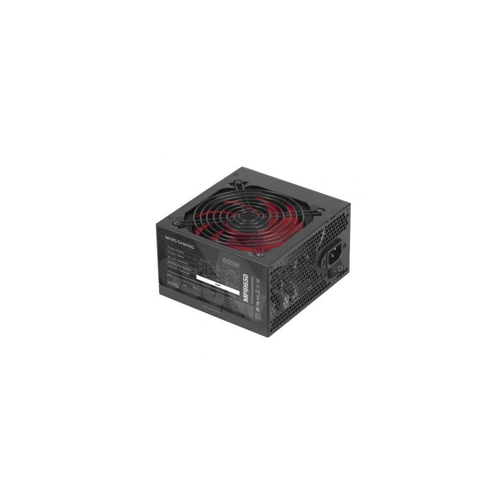 Fuente de Alimentación Mars Gaming MPIII650/ 650W/ Ventilador 12cm | Fuentes