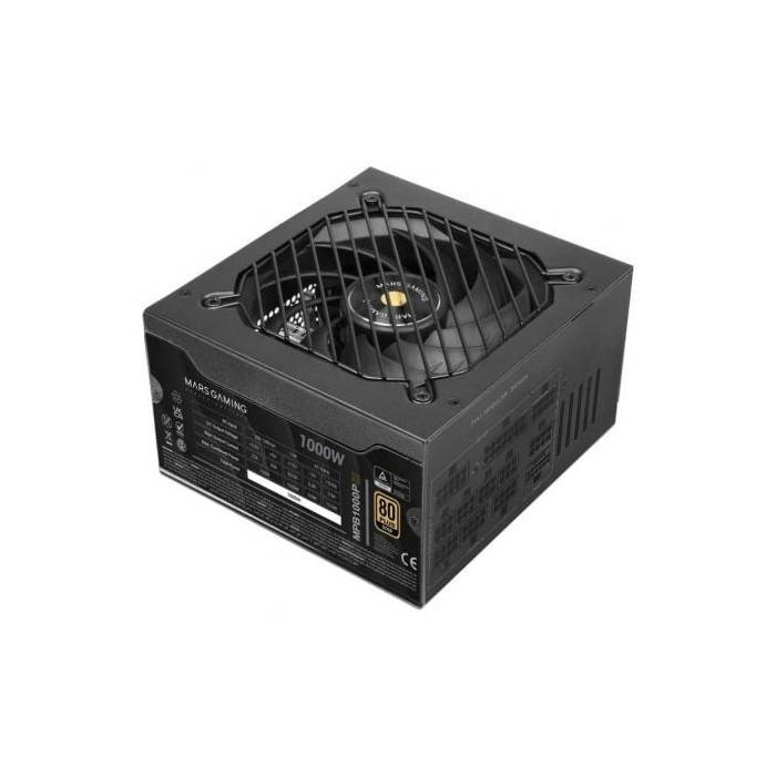 Fuente de Alimentación Mars Gaming MPB1000PSI/ 1000W/ Ventilador 14cm/ ATX 3.1/ PCIe 5.1/ 80 Plus Gold | Fuentes
