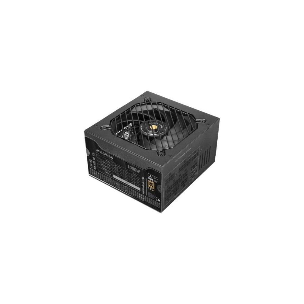 Fuente de Alimentación Mars Gaming MPB1000SIM/ 1000W/ Ventilador 14cm/ ATX 3.1/ PCIe 5.1/ 80 Plus Gold | Fuentes