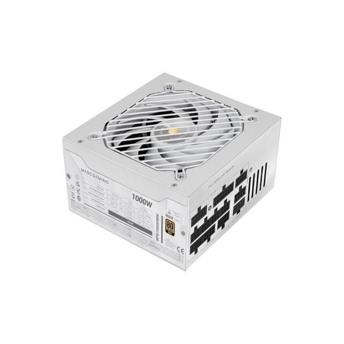 Fuente de Alimentación Mars Gaming MPB1000SIM/ 1000W/ Ventilador 14cm/ ATX 3.1/ PCIe 5.1/ 80 Plus Gold | Fuentes