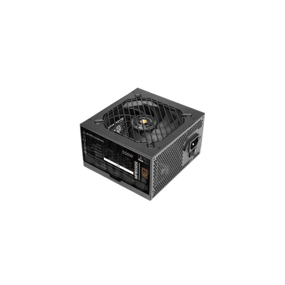 Fuente de Alimentación Mars Gaming MPB550SI/ 550W/ Ventilador 12cm/ 80 Plus Bronze | Fuentes