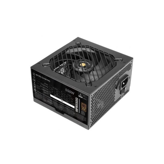 Fuente de Alimentación Mars Gaming MPB550SI/ 550W/ Ventilador 12cm/ 80 Plus Bronze | Fuentes