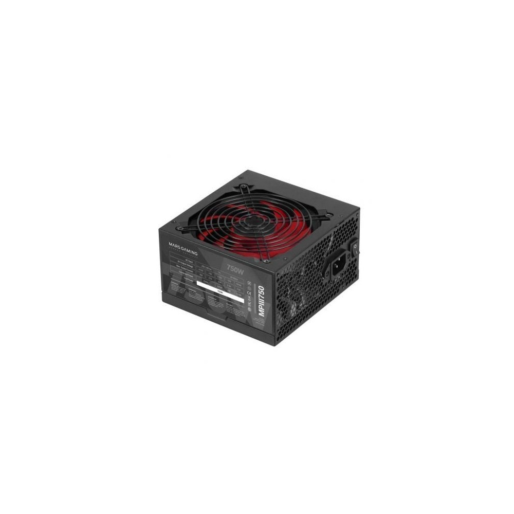 Fuente de Alimentación Mars Gaming MPIII750/ 750W/ Ventilador 12cm | Fuentes