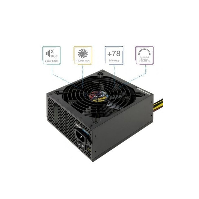 Fuente de Alimentación TooQ TQAPOLO-650SP/ 650W/ Ventilador 14cm | Fuentes