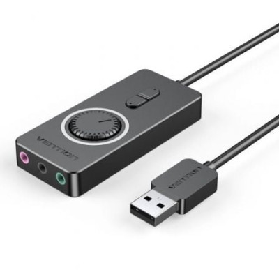 Tarjeta de Sonido Vention CDRBB/ USB Macho - 3x Jack 3.5 Hembra | Tarjetas de Sonido