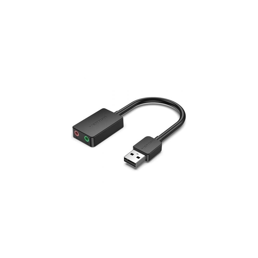 Tarjeta de Sonido Vention CDYB0/ 2.1/ Negro | Tarjetas de Sonido