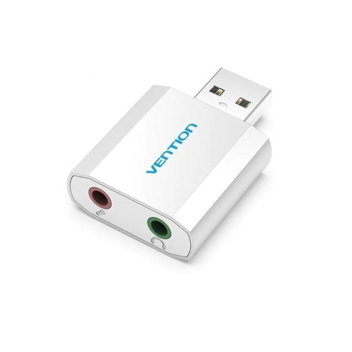 Tarjeta de Sonido Vention VAB-S13/ 2.1/ Plata | Tarjetas de Sonido