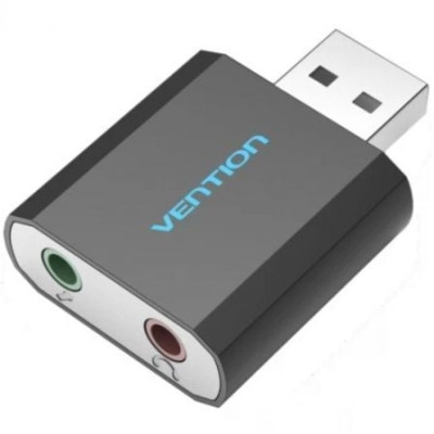 Tarjeta de Sonido Vention VAB-S17-B/ 2.1/ Negro | Tarjetas de Sonido