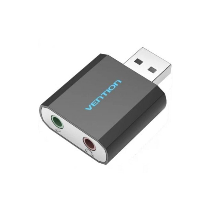Tarjeta de Sonido Vention VAB-S17-B/ 2.1/ Negro | Tarjetas de Sonido
