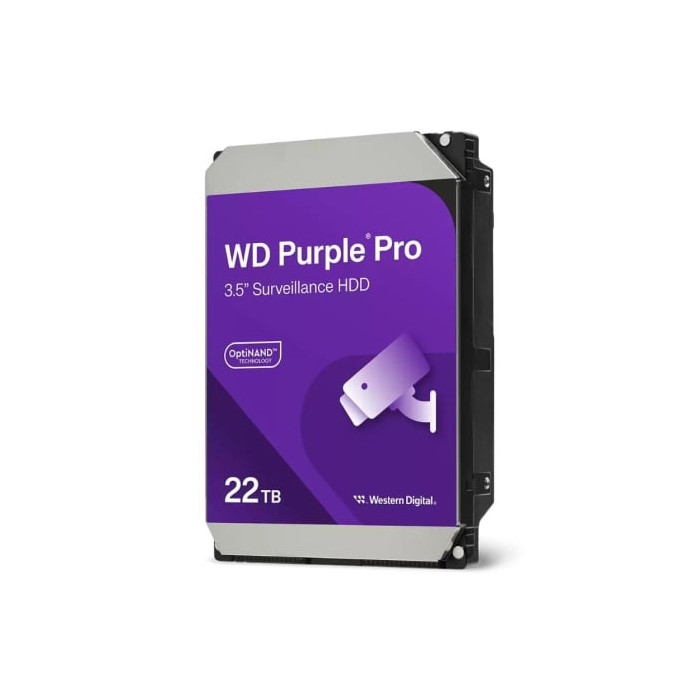Disco Duro Western Digital WD Purple Pro Surveillance 22TB/ 3.5'/ SATA III/ 512MB | HDD