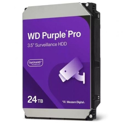 Disco Duro Western Digital WD Purple Pro Surveillance 24TB/ 3.5'/ SATA III/ 512MB | HDD
