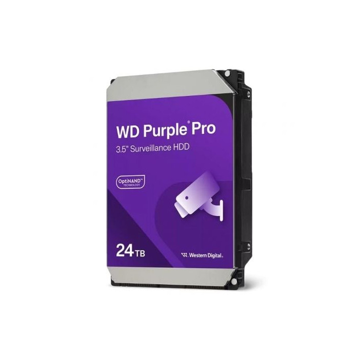 Disco Duro Western Digital WD Purple Pro Surveillance 24TB/ 3.5'/ SATA III/ 512MB | HDD