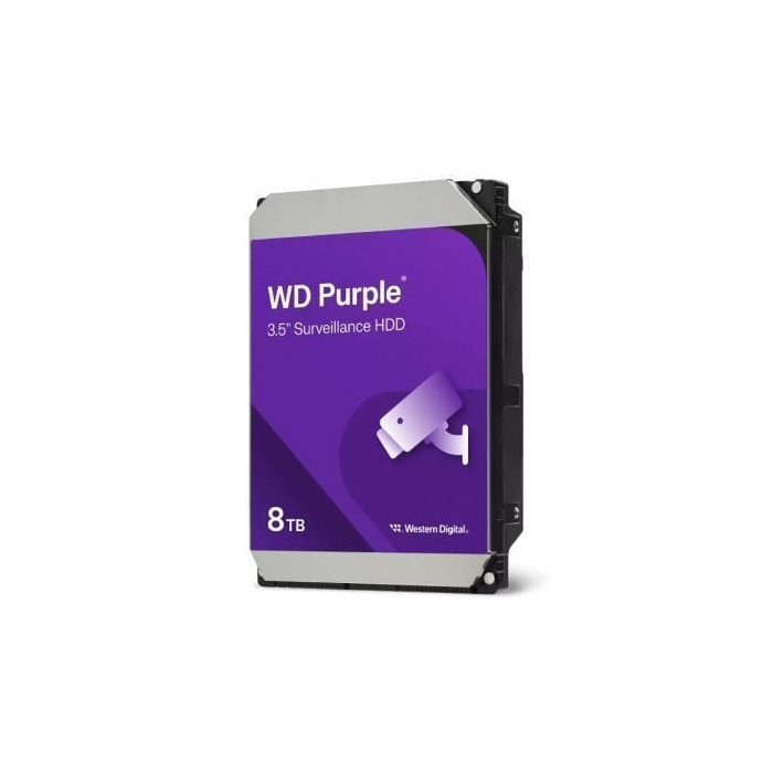 Disco Duro Western Digital WD Purple Surveillance 8TB/ 3.5'/ SATA III/ 256MB | HDD