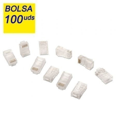 Conectores RJ45 Aisens A138-0292/ Cat.5e/ 100 uds | RJ45/RJ11