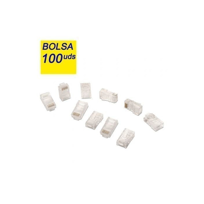 Conectores RJ45 Aisens A138-0292/ Cat.5e/ 100 uds | RJ45/RJ11