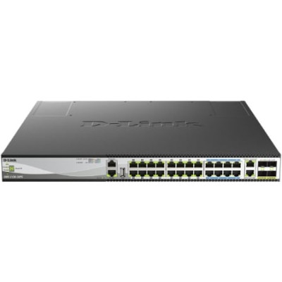 Switch D-Link DMS-3130-30PS/E 24 Puertos/ RJ-45 Gigabit 10Gbps/ PoE/ SFP | Switches