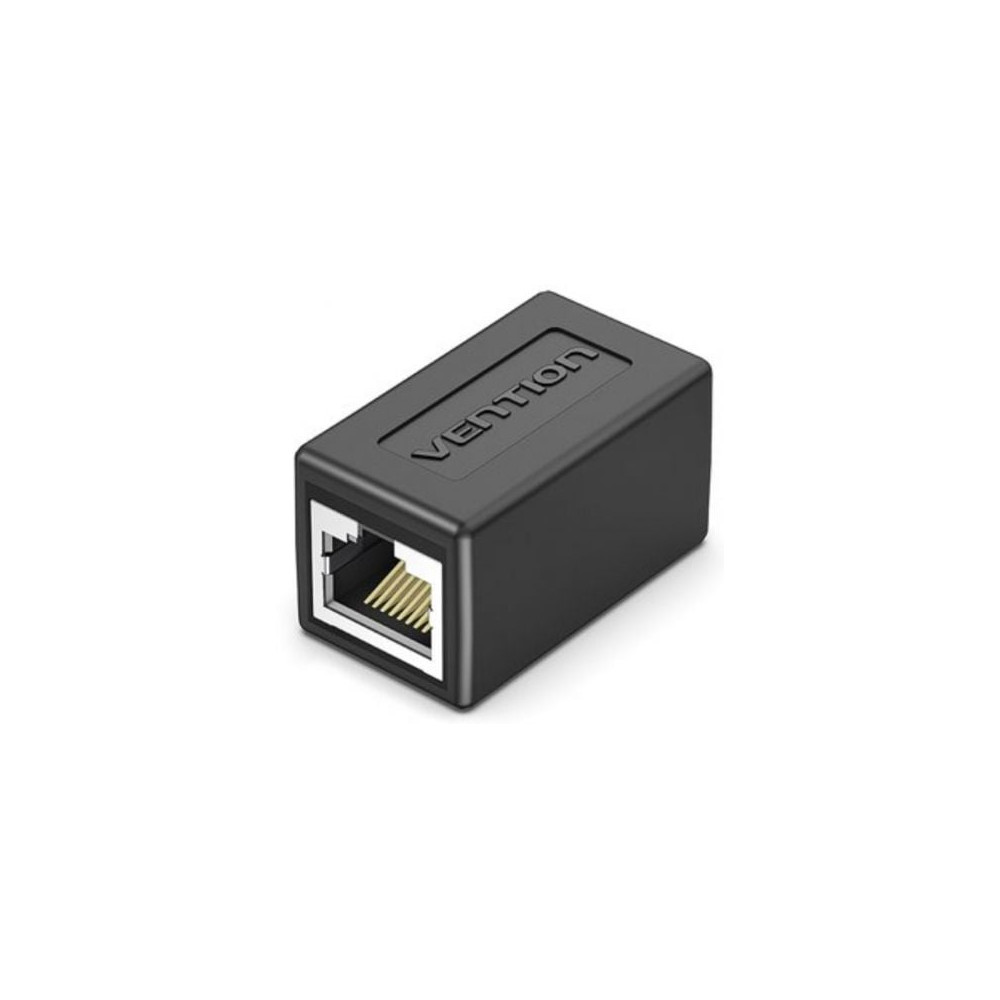 Adaptador Conector RJ45 Vention IPVB0/ Cat.6 FTP/ RJ45 Hembra - RJ45 Hembra/ Negro | RJ45/RJ11