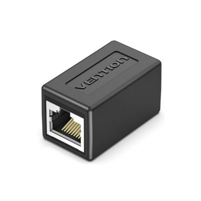 Adaptador Conector RJ45 Vention IPVB0-5/ Cat.6 FTP/ RJ45 Hembra - RJ45 Hembra/ 5 uds/ Negro | RJ45/RJ11