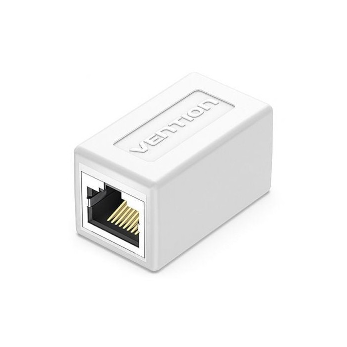 Adaptador Conector RJ45 IPVW0 Cat.6 FTP/ RJ45 Hembra - RJ45 Hembra/ Blanco | RJ45/RJ11