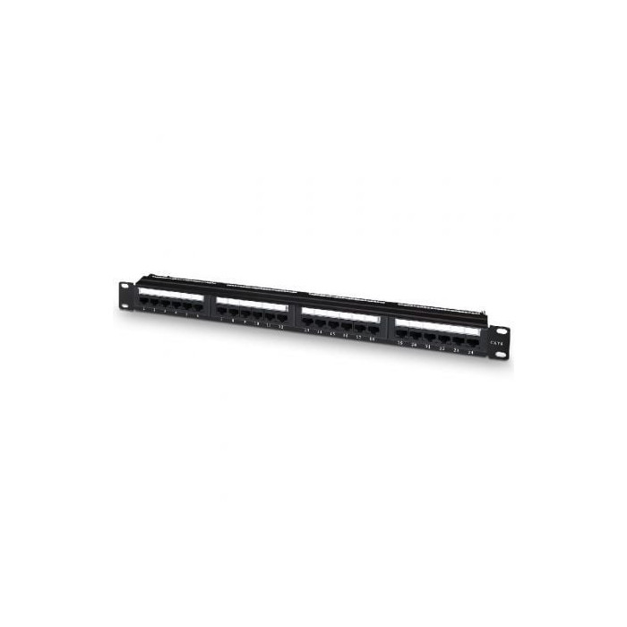 Patch Panel Aisens A141-0509/ 24 Puertos/ Cat.6/ Altura 1U/ Gestión de Cables | Armaris Rack