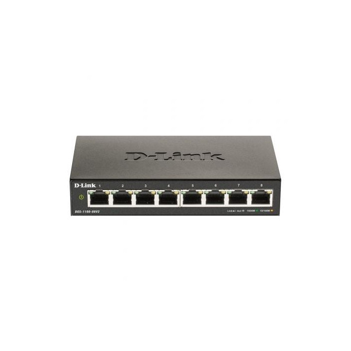 Switch Gestionable D-Link DGS-1100-08V2 8 Puertos/ RJ-45 10/100/1000 | Switches