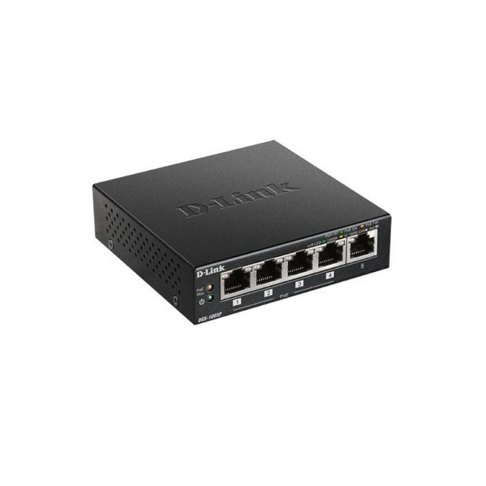 Switch D-Link DGS-1005P 5 Puertos/ RJ-45 10/100/1000 PoE | Switches