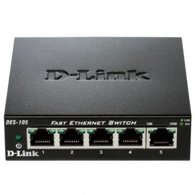 Switch D-Link DES-105 5 Puertos/ RJ-45 10/100 | Switches