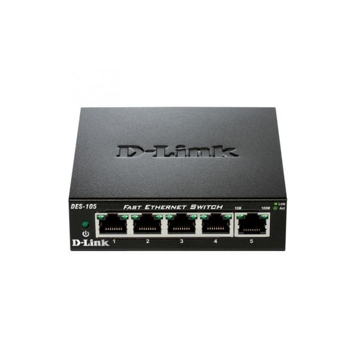 Switch D-Link DES-105 5 Puertos/ RJ-45 10/100 | Switches