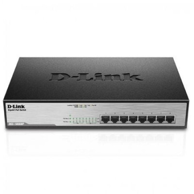 Switch D-Link DGS-1008MP 8 Puertos/ RJ-45 10/100/1000 POE | Switches