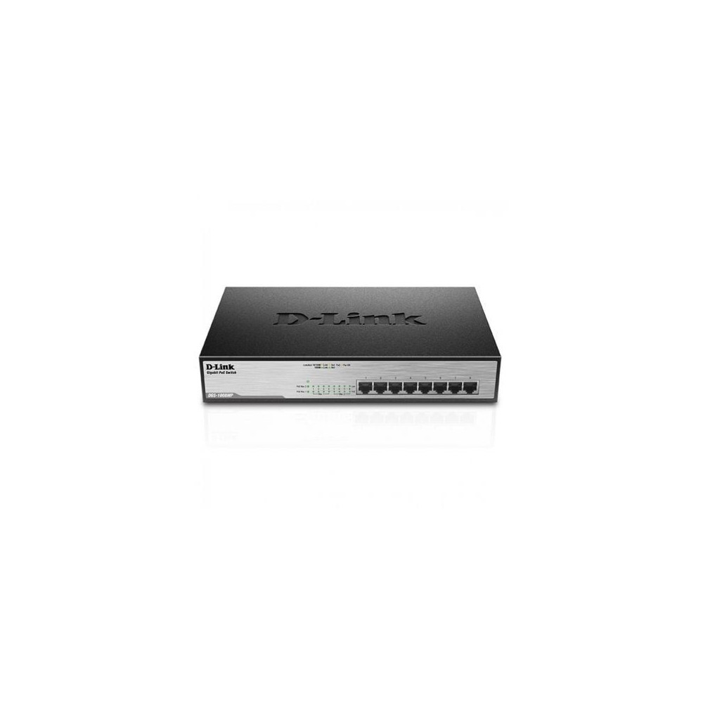 Switch D-Link DGS-1008MP 8 Puertos/ RJ-45 10/100/1000 POE | Switches