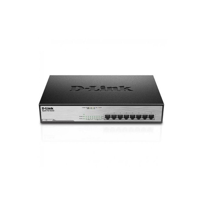 Switch D-Link DGS-1008MP 8 Puertos/ RJ-45 10/100/1000 POE | Switches