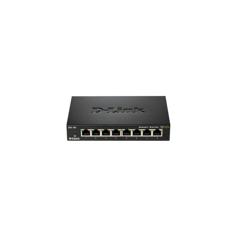 Switch D-Link DGS-108 8 Puertos/ RJ-45 10/100/1000 | Switches