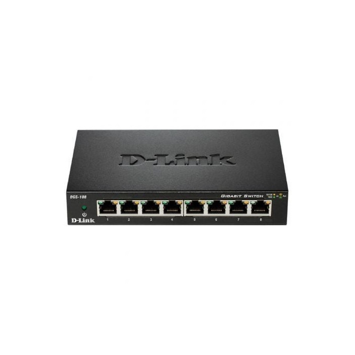 Switch D-Link DGS-108 8 Puertos/ RJ-45 10/100/1000 | Switches
