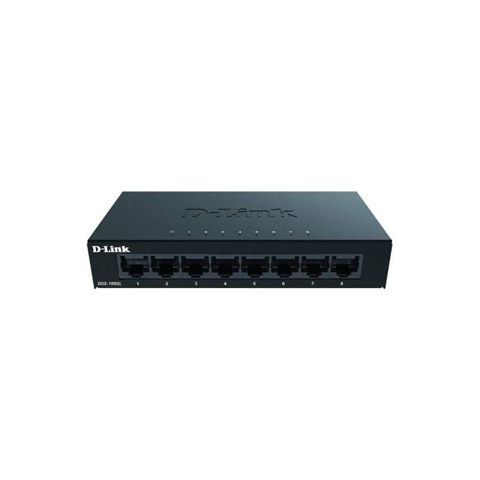 Switch D-Link DGS-108GL 8 Puertos/ RJ-45 10/100/1000 | Switches