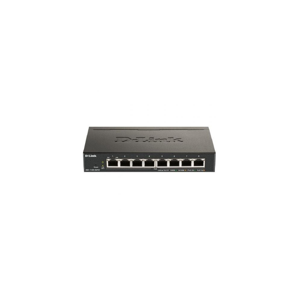 Switch D-Link DGS-1100-08PV2 8 Puertos/ RJ-45 10/100/1000 PoE | Switches