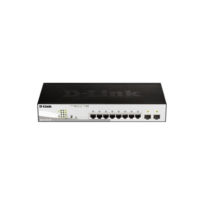 Switch D-Link DGS-1210-10P 10 Puertos/ RJ-45 Gigabit 10/100/1000 PoE/ SFP | Switches