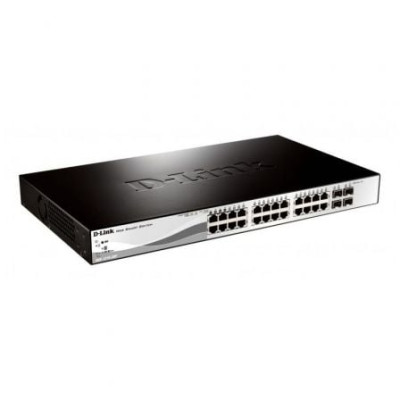 Switch D-Link DGS-1210-28P 28 Puertos RJ45/ 10/100/1000/ SFT/ PoE | Switches