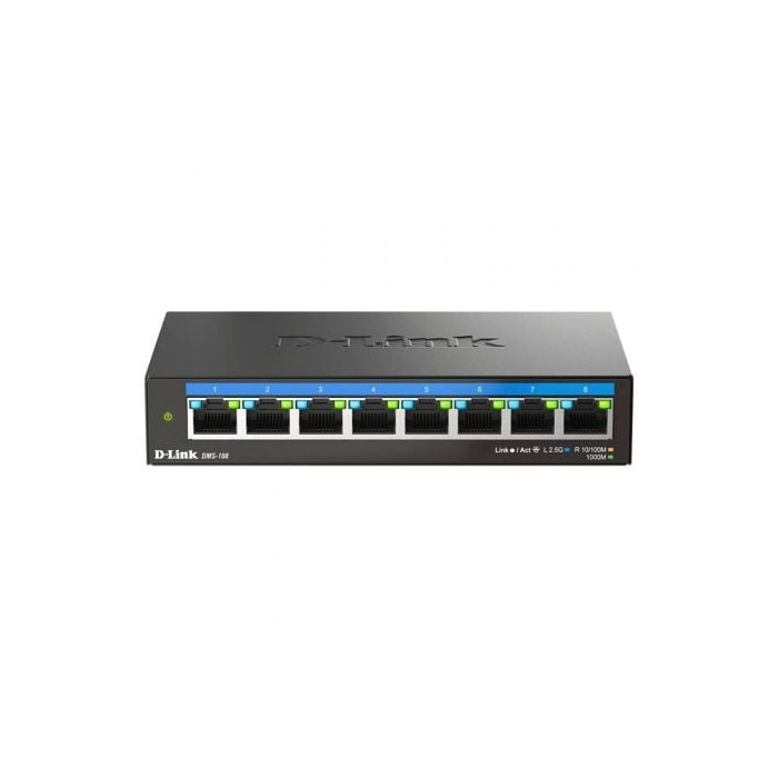 Switch D-Link DMS-108 8 Puertos/ RJ-45 10/100/1000/2.5 Gbps | Switches
