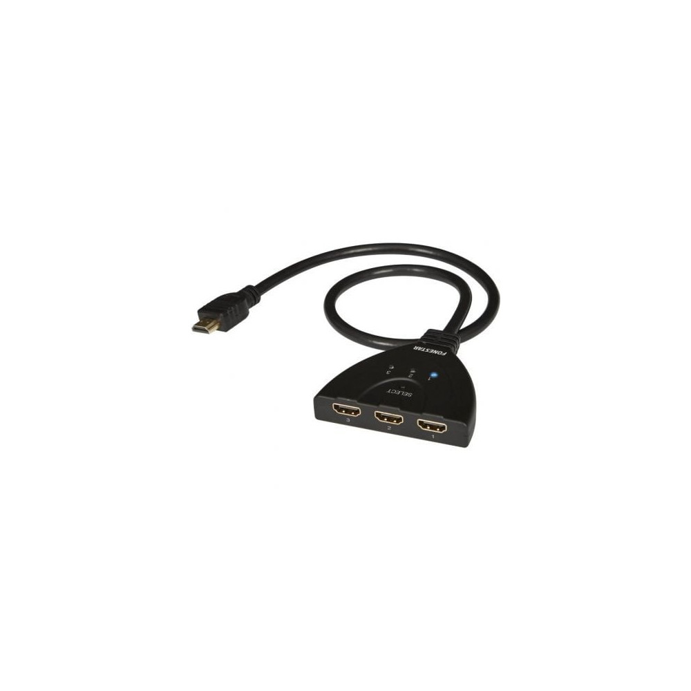 Switch HDMI 3 en 1 Fonestar FO-513/ 3xHDMI | KVM y Splitters