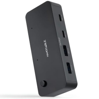 Switch Conmutador USB Nanocable 10.12.0011/ 2x USB/ 2x USB Tipo-C | KVM y Splitters