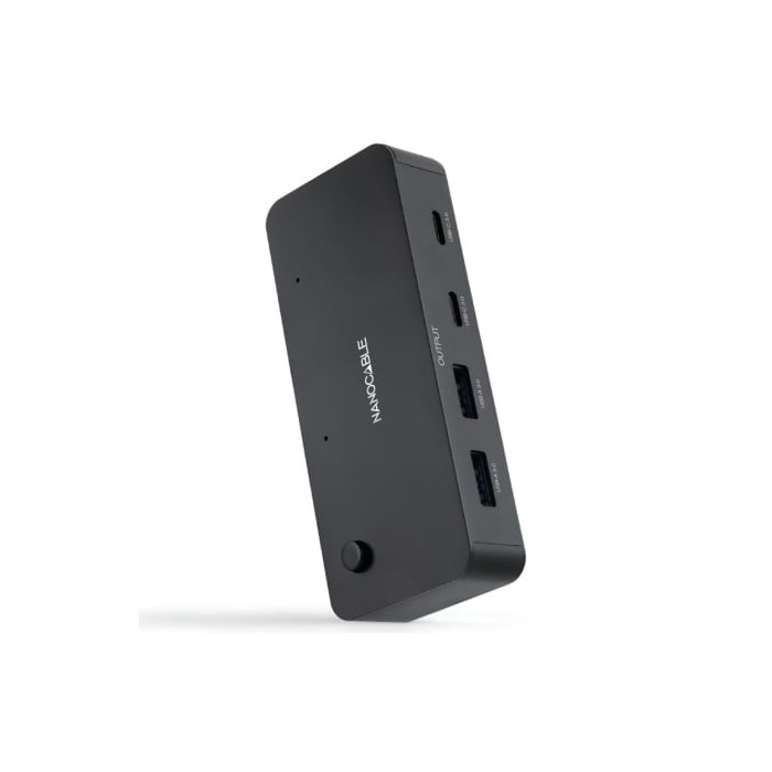 Switch Conmutador USB Nanocable 10.12.0011/ 2x USB/ 2x USB Tipo-C | KVM y Splitters