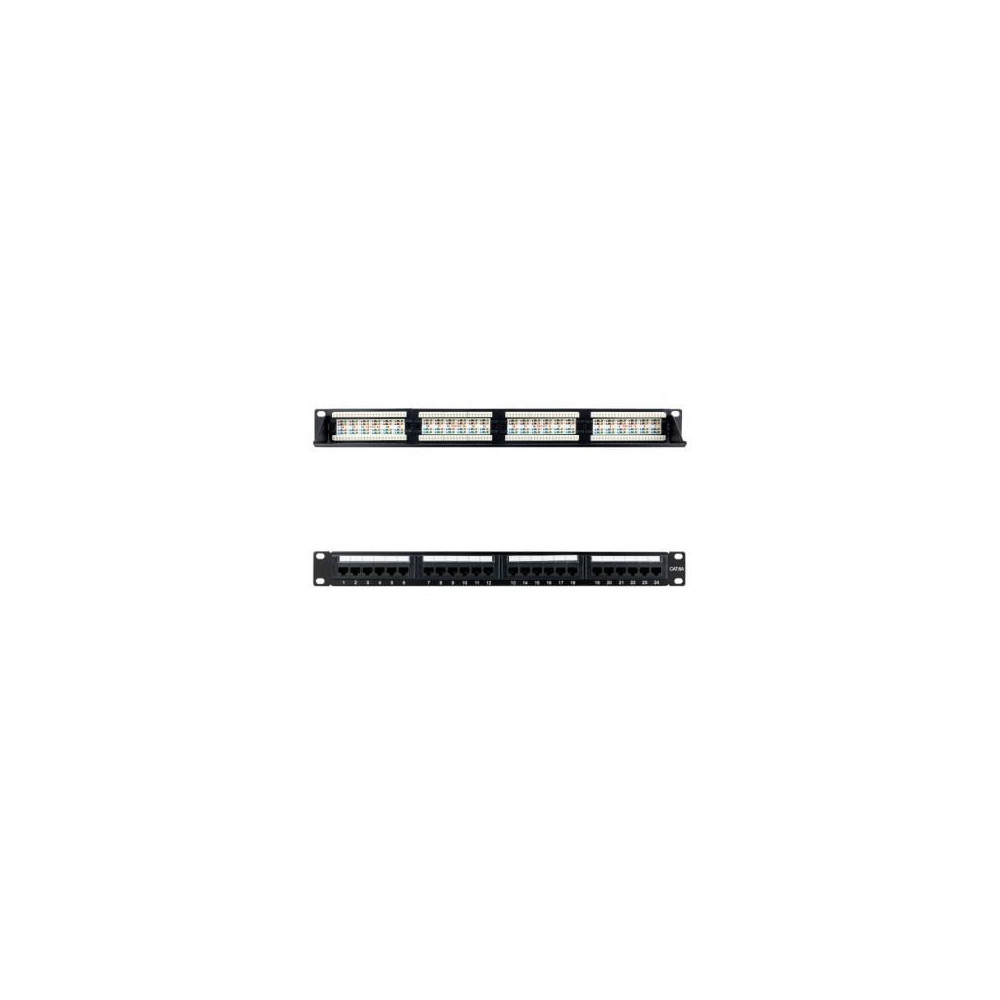 Patch Panel Nanocable 10.21.4124/ 24 Puertos/ Cat.6a/ Altura 1U | Armaris Rack