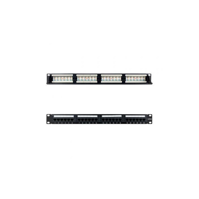 Patch Panel Nanocable 10.21.4124/ 24 Puertos/ Cat.6a/ Altura 1U | Armaris Rack