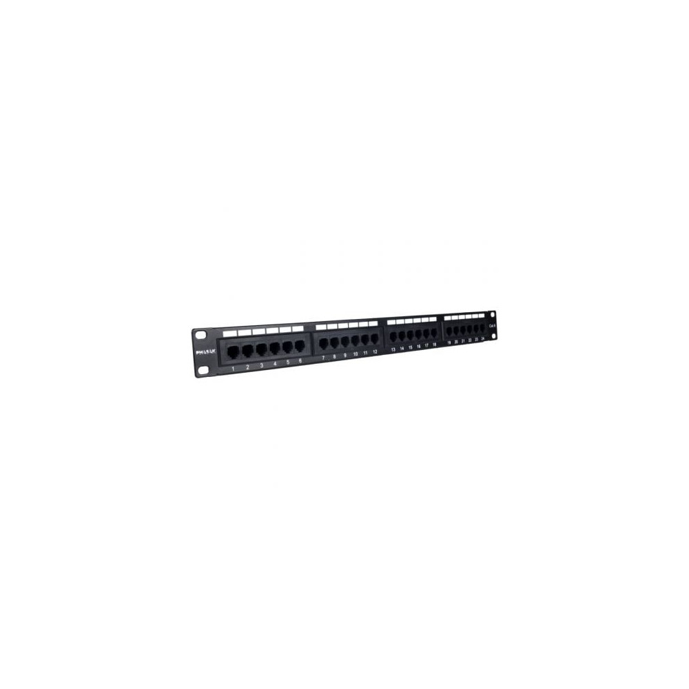 Patch Panel Phasak PU 2420/ 24 Puertos/ Cat.6/ Altura 1U | Armaris Rack
