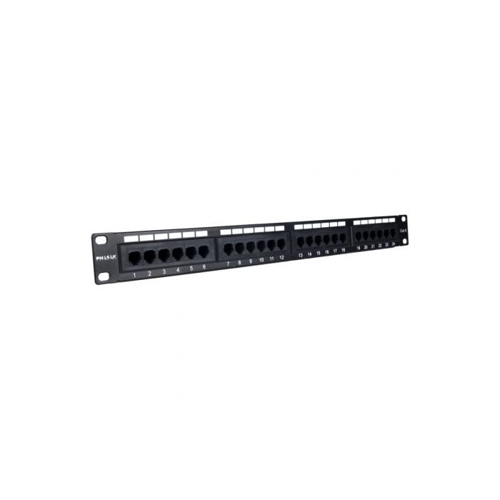 Patch Panel Phasak PU 2420/ 24 Puertos/ Cat.6/ Altura 1U | Armaris Rack