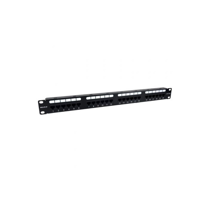 Patch Panel Phasak PU 2421/ 24 Puertos/ Cat.6A/ Altura 1U | Armaris Rack
