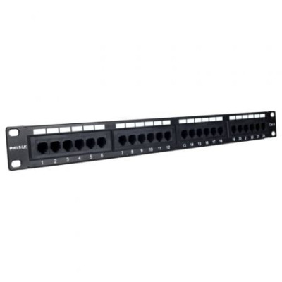 Patch Panel Phasak PU 2971/ 24 Puertos/ Cat.6A/ Altura 1U | Armaris Rack